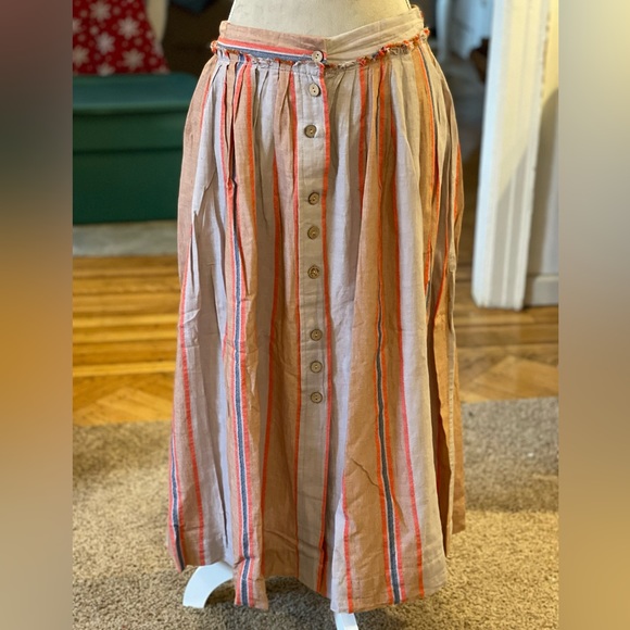 Free People 2 piece boho fringe halter and maxi skirt - Picture 5 of 12